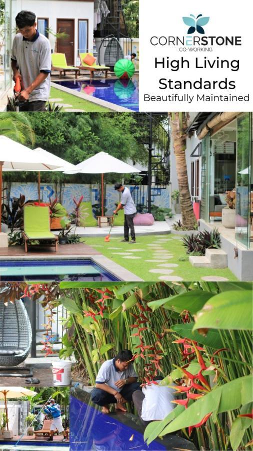 Albergue Cornerstone Bali Coworking Canggu Exterior foto