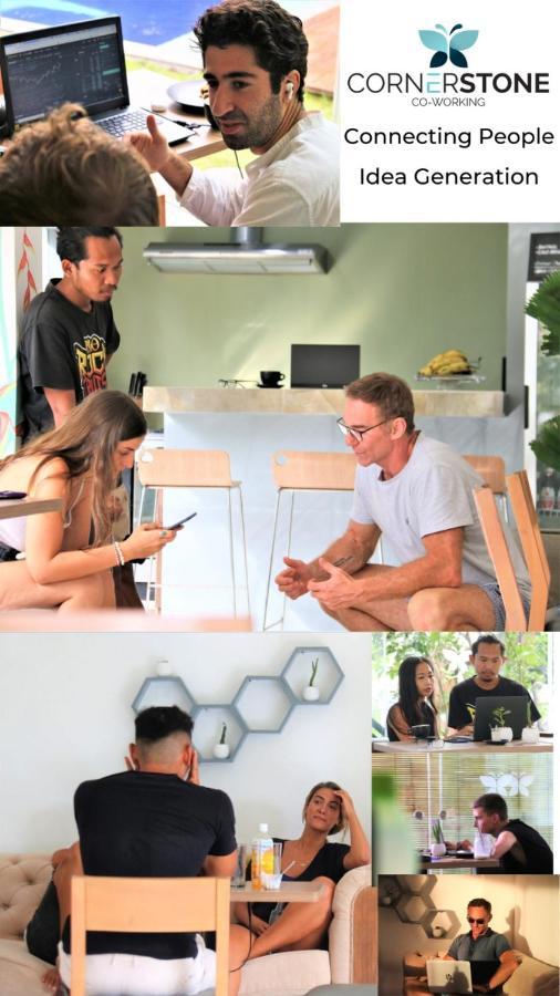 Albergue Cornerstone Bali Coworking Canggu Exterior foto